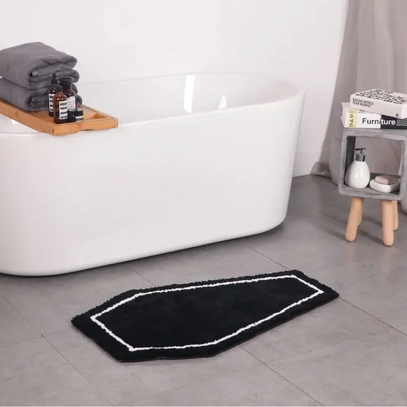 Gothic Coffin Rug Bathroom May Halloween Decor Witchy Dark Gothic Goth Style We… - Picture 3 of 5